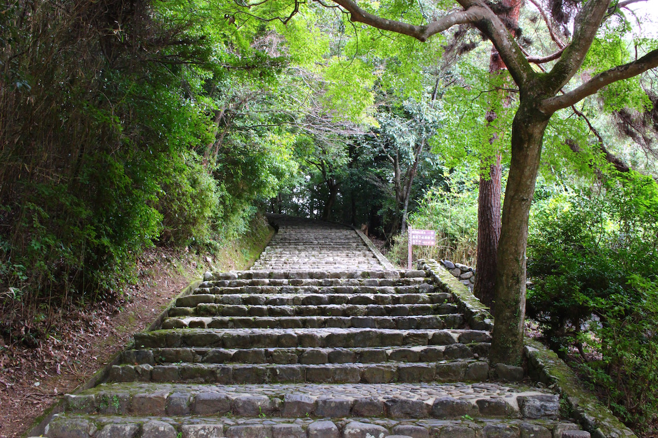亀山公園の坂道